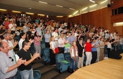 Antigos alunos na Aula Magna